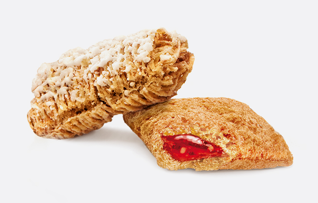 Cerealienkissen mit fruchtiger Füllung.