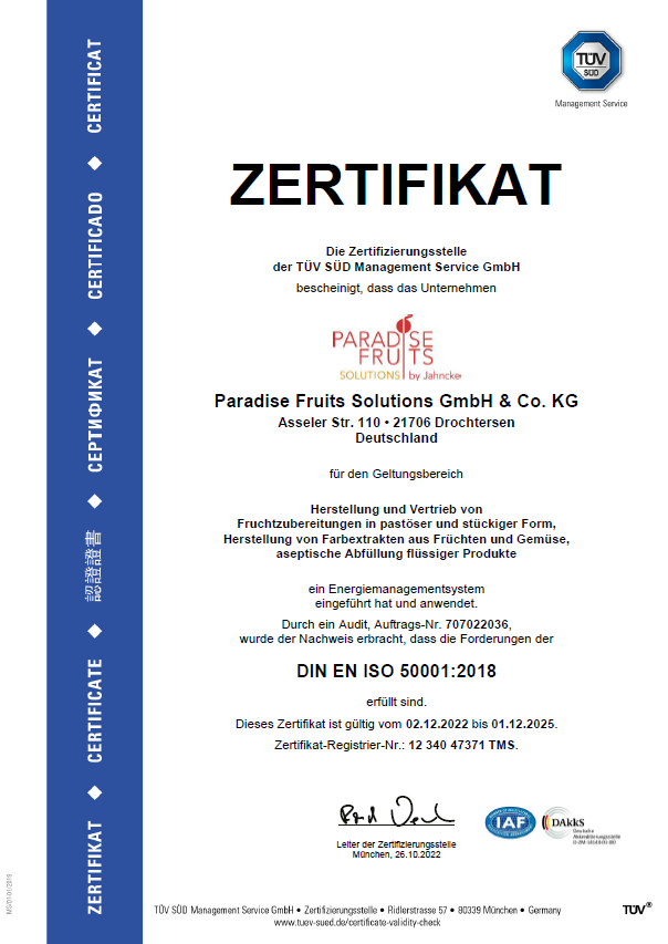 Energiemanagement ISO 50001 bis 12.25